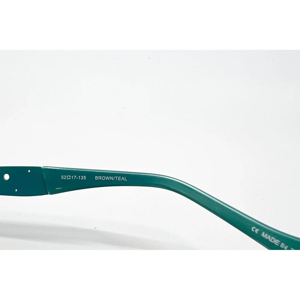 Karen Kane Eyeglasses Womens Brown Teal Fairy Moss Floral Temple 52-17-135